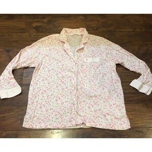 VS Victoria Secret sleepwear pajamas top long sleeve size large womens